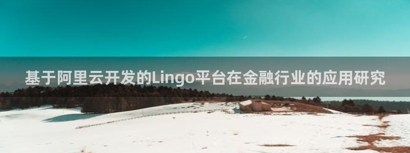 赢咖集团总部：基于阿里云开发的Lingo平台在金融行业的应用研究