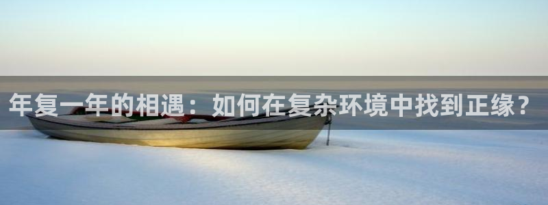 赢咖代理：年复一年的相遇：如何在复杂环境中找到正缘？