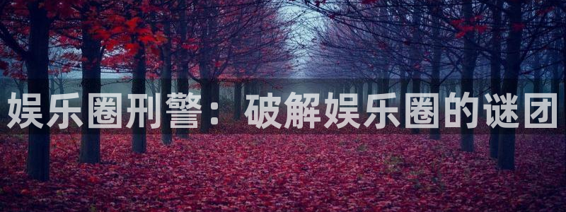 赢咖凯捷平台注册链接：娱乐圈刑警：破解娱乐圈的谜团