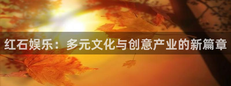 赢咖体育网页版入口：红石娱乐：多元文化与创意产业的新篇章